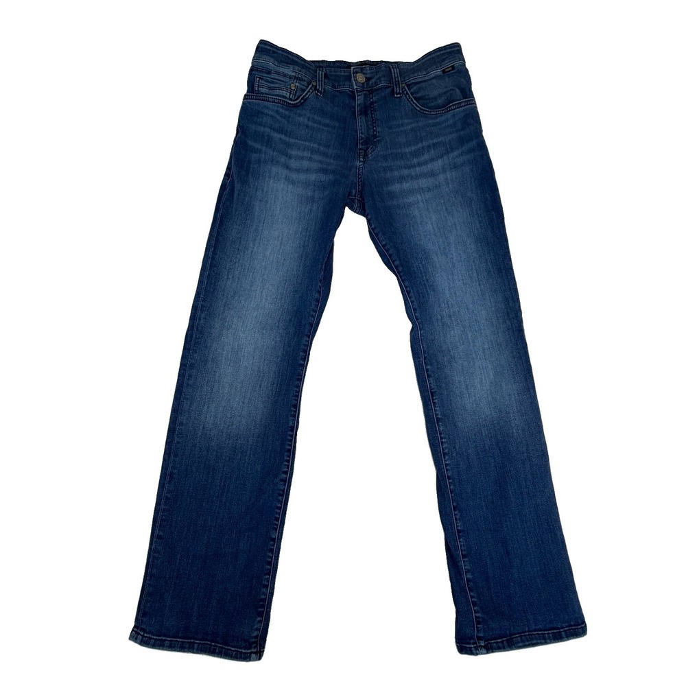 Mavi Matt Relaxed Straight Men's Jeans Sz 32x32 Blue Stretch Denim Mid Rise